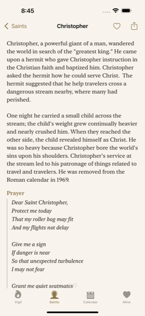 Saintify screenshot