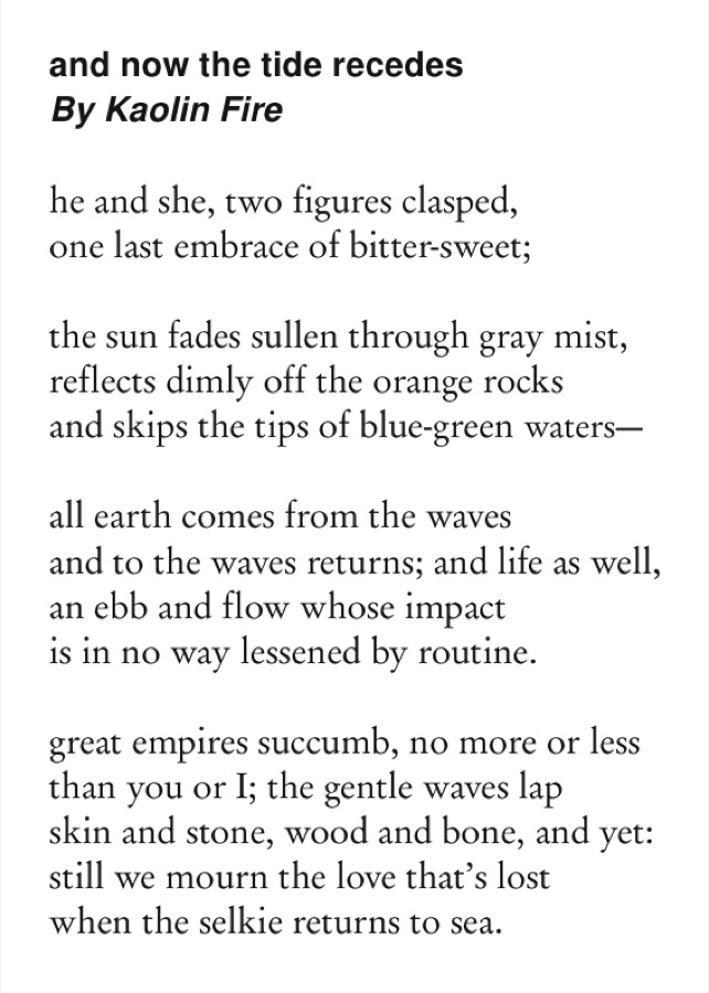 and now the tide recedes, as it ran